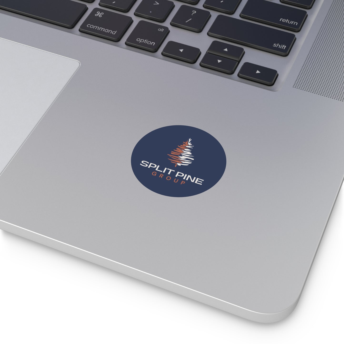 Round Vinyl Sticker - Split Pine Group Logo (Navy)