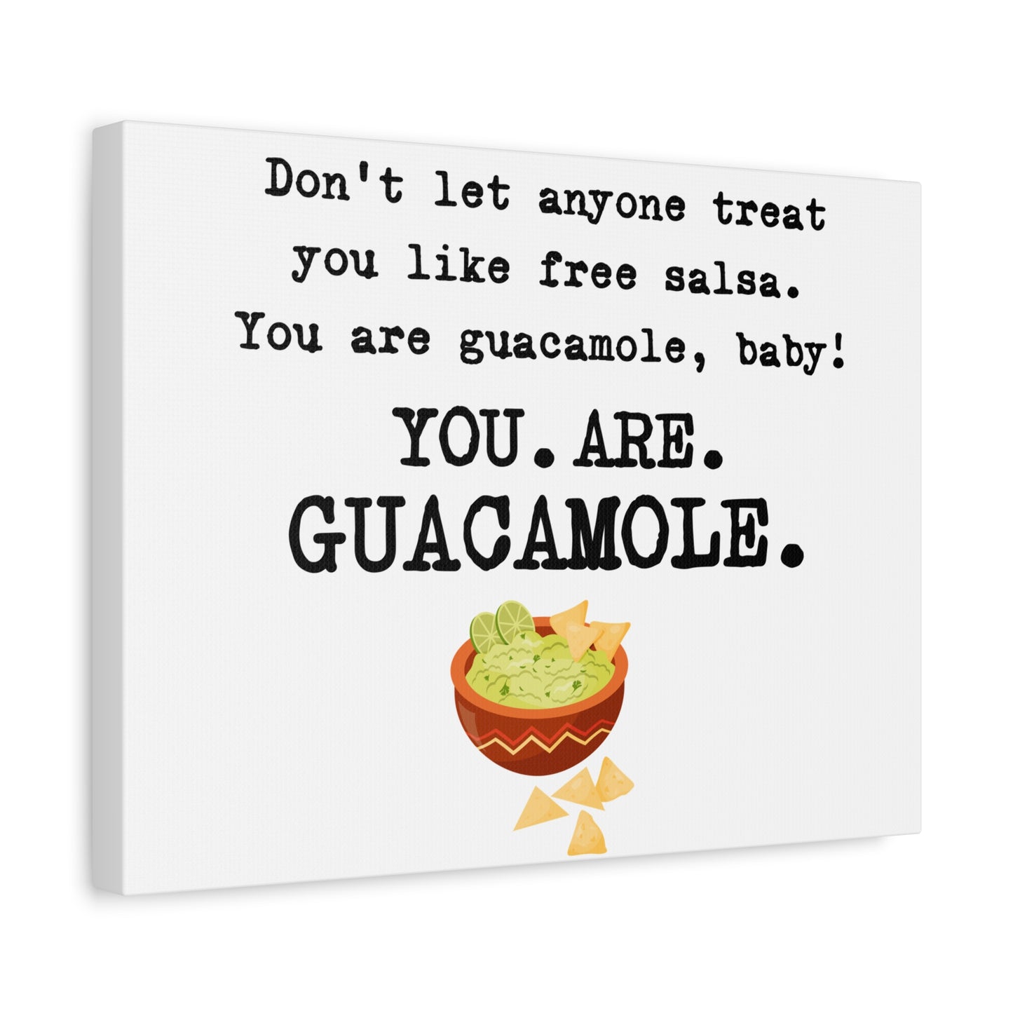 Guacamole Quote Canvas Art, Kitchen Decor, Funny Wall Art, Gift for Foodies, Home Decoration