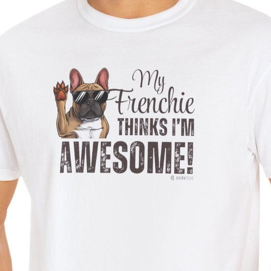 French Bulldog Lover Unisex Garment-Dyed T-shirt, Dog Parent Tee, Cute Bulldog Shirt, Pet Lover Top, Animal Graphic Tee