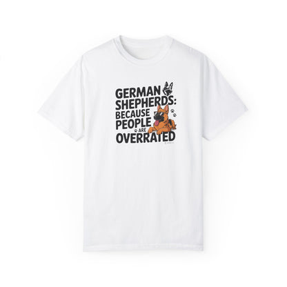German Shepherd Dog Lover Unisex Garment-Dyed T-shirt, Parent Gift, Funny Dog Tee, Dog Mom Shirt, Gift for Dog Lovers