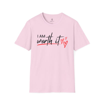 Self Worth Inspirational Unisex T-Shirt, Confidence Boosting Tee, Motivational Quote Shirt, Positive Affirmation Top, Self Love Graphic Tee - Quirkside Creations