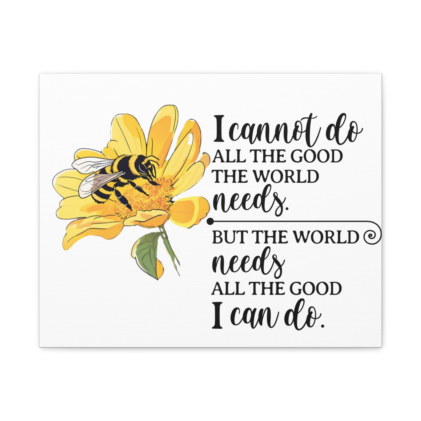 Inspirational Bee Art Canvas Print, Perfect for Home Decor, Gift for Nature Lovers, Empowering Quote Wall Art, Bee Lover Decor, [...]