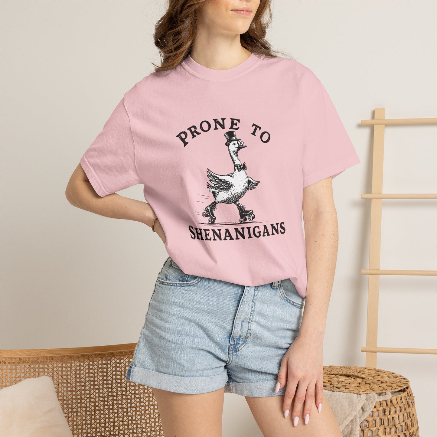 Funny "Prone to Shenanigans" T-Shirt