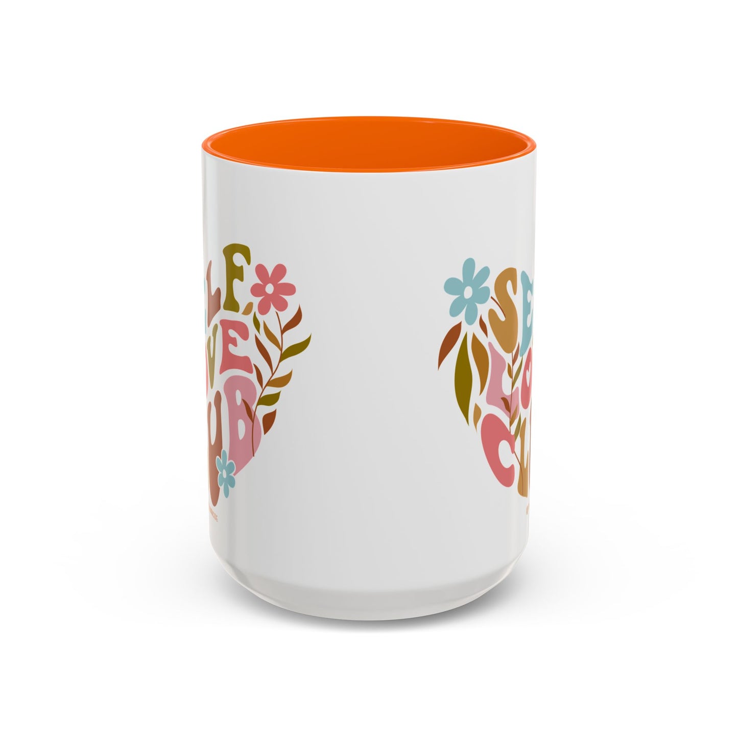 Self Love Club Coffee Mug - Empowering Floral Design, Great for Gifts, Self-Care, Friends, Motivational Mugs