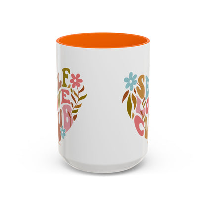 Self Love Club Coffee Mug - Empowering Floral Design, Great for Gifts, Self-Care, Friends, Motivational Mugs