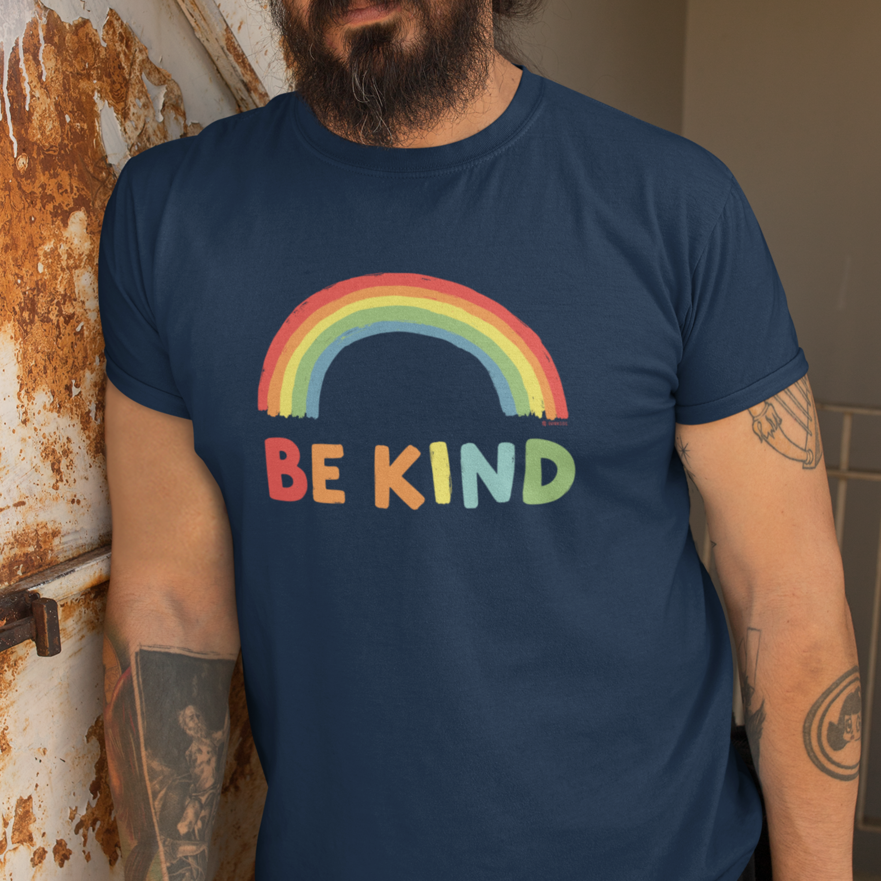 Kindness Promotion T-shirt, Positive Message Tee, Colorful Be Kind Shirt, Unisex Friendly Reminder Top, Inspirational Graphic Tee