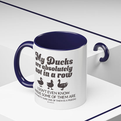 Humorous Accent Coffee Mug, Gift for Duck Lovers, Quirky Coffee Cup for Home or Office, Fun Mug for Birthdays, Funny Office Gift