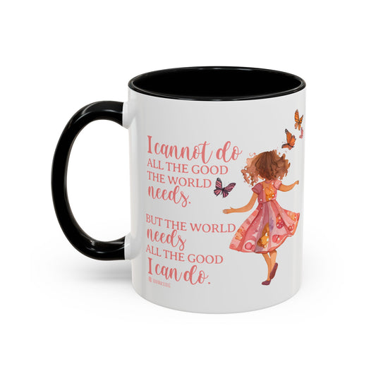 Whimsical Butterfly Accent Coffee Mug, Floral Mug, Gift for Her, Boho Decor, Butterfly Lovers, Inspirational Coffee Cup