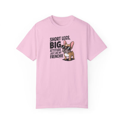 French Bulldog Lover Unisex Garment-Dyed T-shirt, Dog Parent Tee, Cute Bulldog Shirt, Pet Lover Top, Animal Graphic Tee
