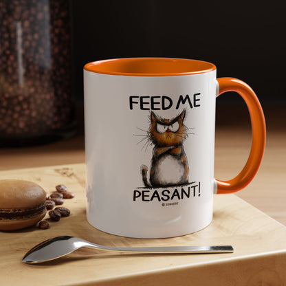 Sassy Cat Accent Coffee Mug | Funny Gift for Cat Lovers | Cute Home Coffee Mug | Unique Cat Mom Present | 11oz & 15oz Available