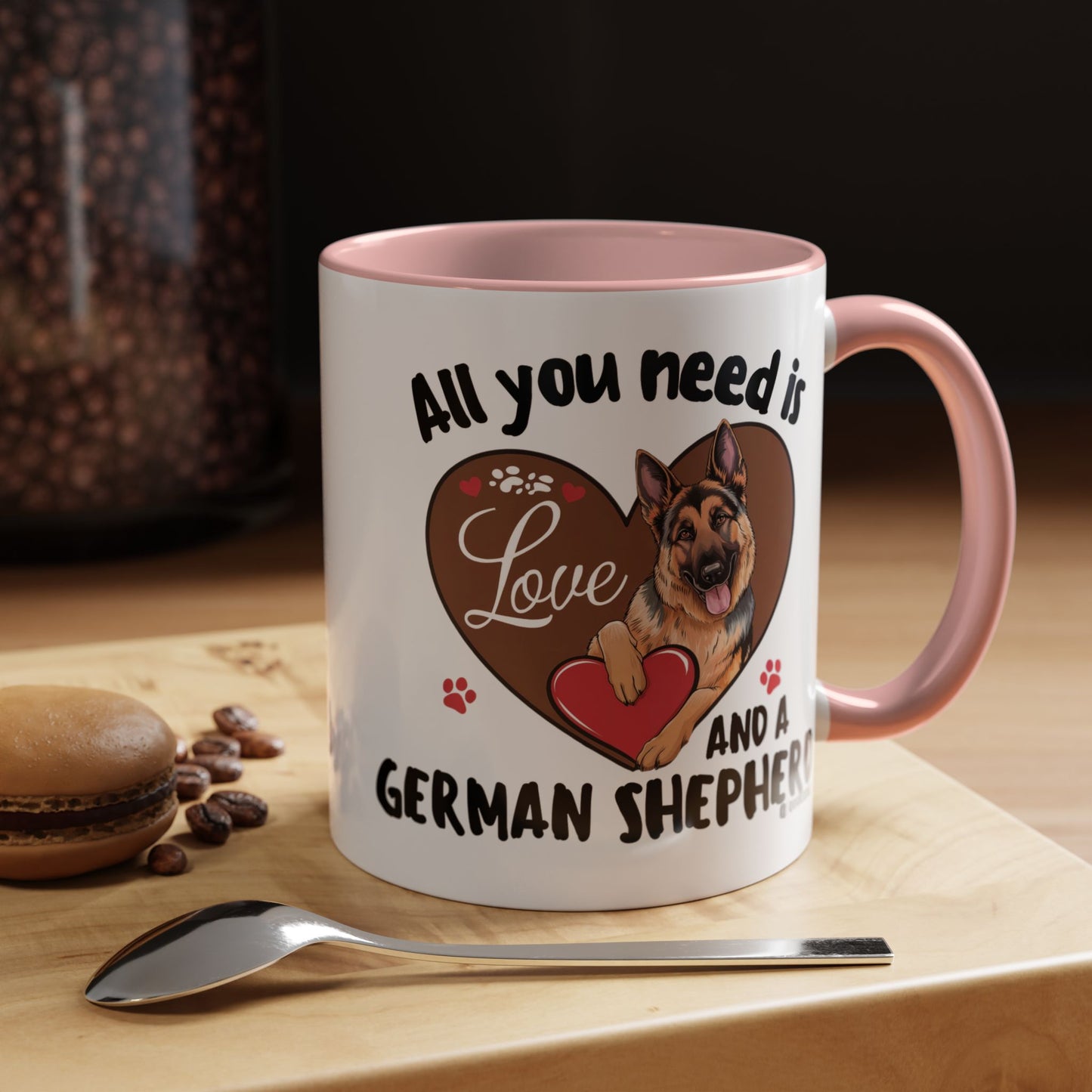 German Shepherd Love Mug | Dog Owner Gift | Coffee Cup | Animal Lover Gift | Pet Lover's Mug | Cute Pet Coffee Mug