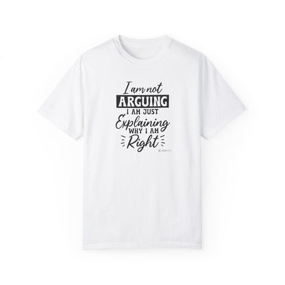Funny Self-Serving Unisex T-shirt, Sarcastic Winning Argument Tee, Humorous Right All the Time Shirt, Comical Tee for Men and Women, - Quirkside Creations