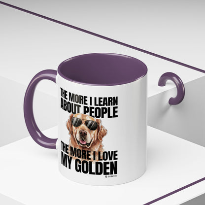 Golden Retriever Love Coffee Mug - Funny Dog Mug, Pet Owner Gift, Personalized Mug, Animal Lover Gift, Birthday Gift