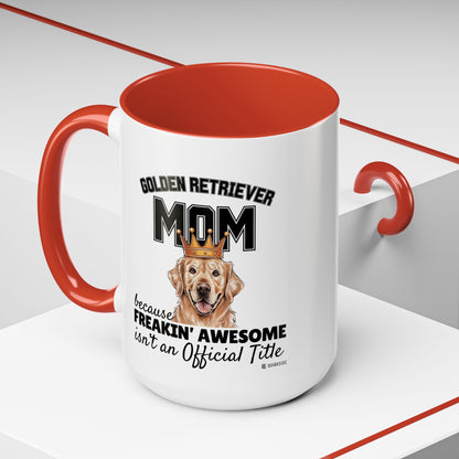 Golden Retriever Mom Coffee Mug - Perfect Gift for Dog Lovers, Pet Owners, Birthday, Mother's Day, Funny Dog Mom Mug
