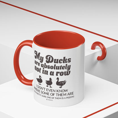 Humorous Accent Coffee Mug, Gift for Duck Lovers, Quirky Coffee Cup for Home or Office, Fun Mug for Birthdays, Funny Office Gift