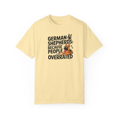 German Shepherd Dog Lover Unisex Garment-Dyed T-shirt, Parent Gift, Funny Dog Tee, Dog Mom Shirt, Gift for Dog Lovers