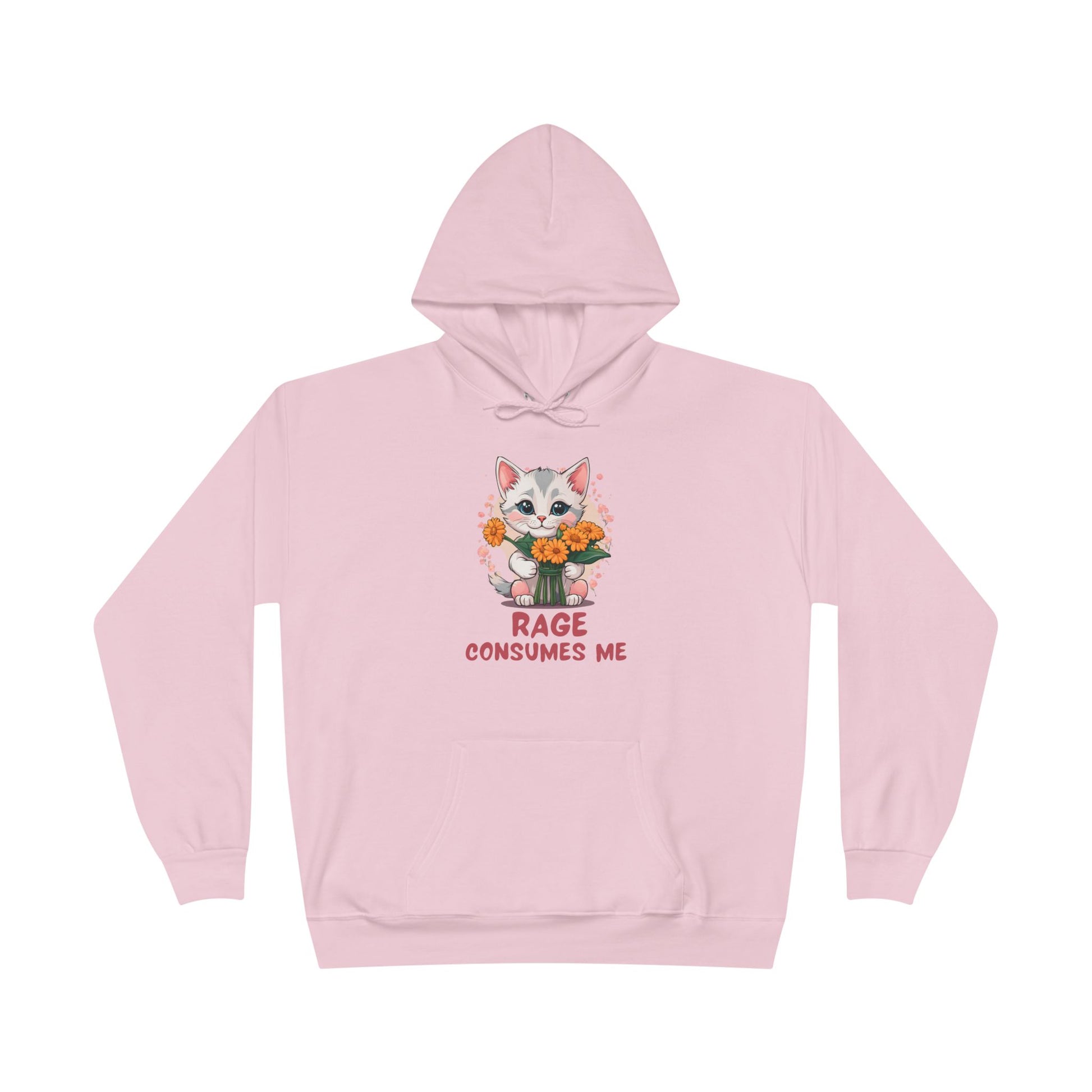 Cute Kitten Hoodie Sweatshirt, Cute Cat Lover Gift, Funny Animal Lover Jumper, Sarcastic Pet Owner Pullover, Hilarious Cat Lady - Quirkside Creations