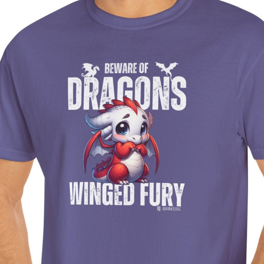 Dragon Lover Unisex T-shirt, Dragon Tee Shirt, Fantasy Graphic Tee, Dragon Art Shirt, Dragon Apparel - Quirkside Creations