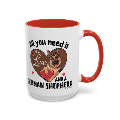 German Shepherd Love Mug | Dog Owner Gift | Coffee Cup | Animal Lover Gift | Pet Lover's Mug | Cute Pet Coffee Mug