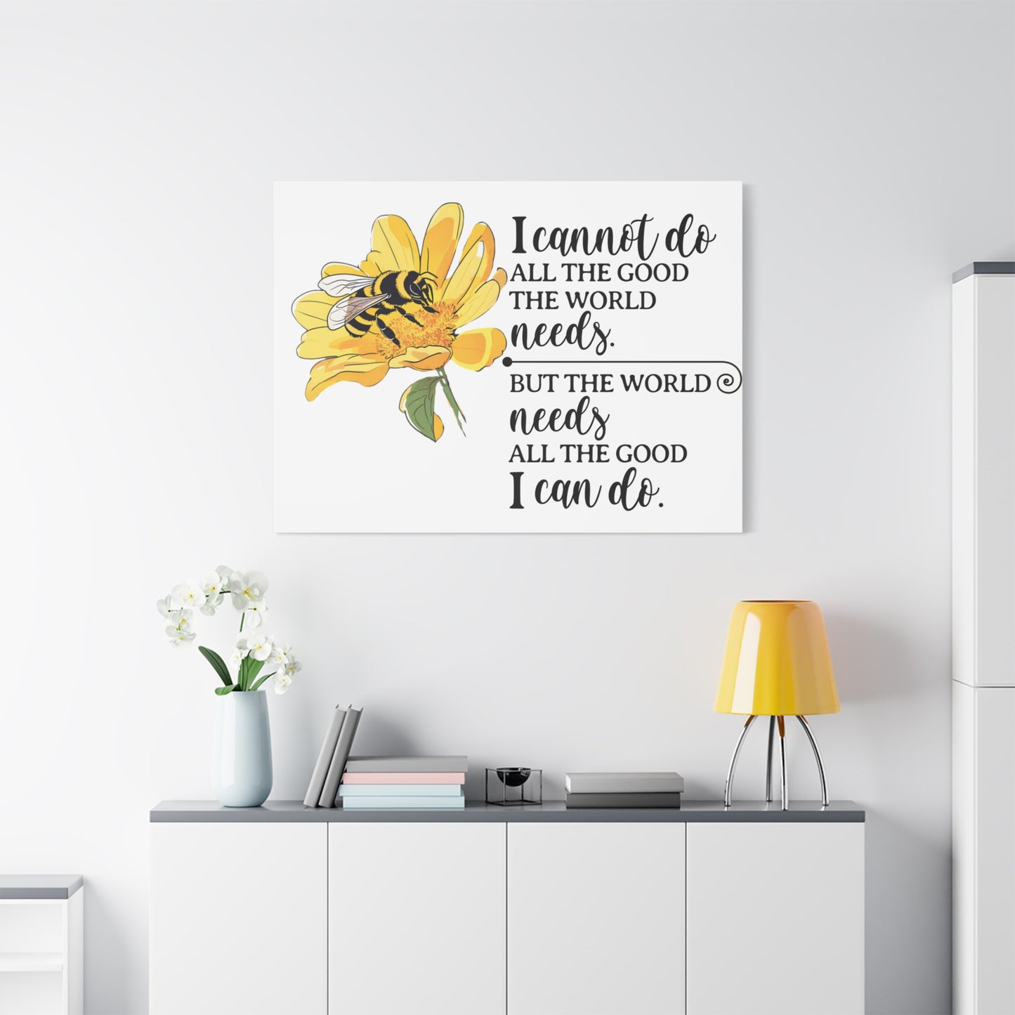 Inspirational Bee Art Canvas Print, Perfect for Home Decor, Gift for Nature Lovers, Empowering Quote Wall Art, Bee Lover Decor, [...]