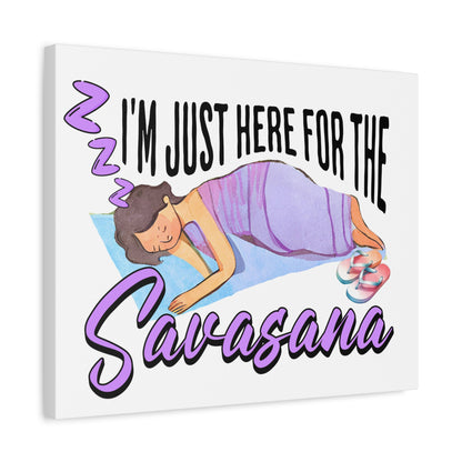 Savasana Wall Art, Yoga Decor, Relaxation Canvas, Mindfulness Gift, Bedroom Art, Unique Yoga Print, Meditation Decor