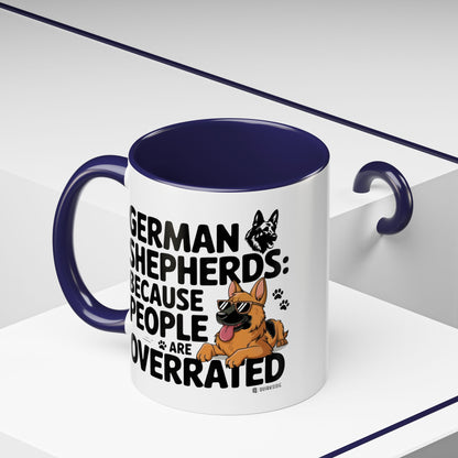 German Shepherds Coffee Mug - Funny Dog Lover Gift, Pet Parent Humor, Animal Lover Decor, Unique Holiday Present, Dog Breed Lovers