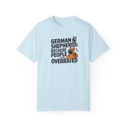 German Shepherd Dog Lover Unisex Garment-Dyed T-shirt, Parent Gift, Funny Dog Tee, Dog Mom Shirt, Gift for Dog Lovers