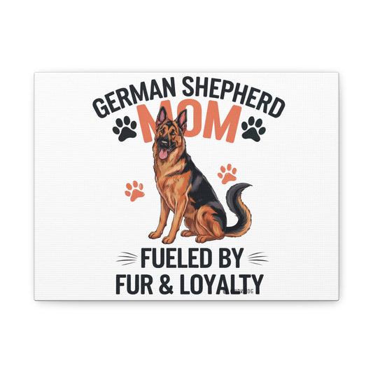 German Shepherd Mom Canvas Wall Art, Dog Lover Decor, Pet Owner Gift, Home Sweet Home Art, Animal Lover Wall Decor