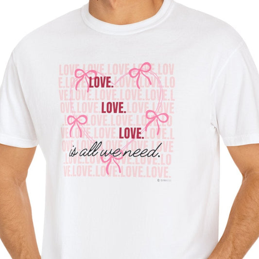 Peaceful Vibes Unisex T-shirt, Kindness Love Tee, Inspirational Shirt, Positivity Apparel, Comfortable Garment-Dyed Top