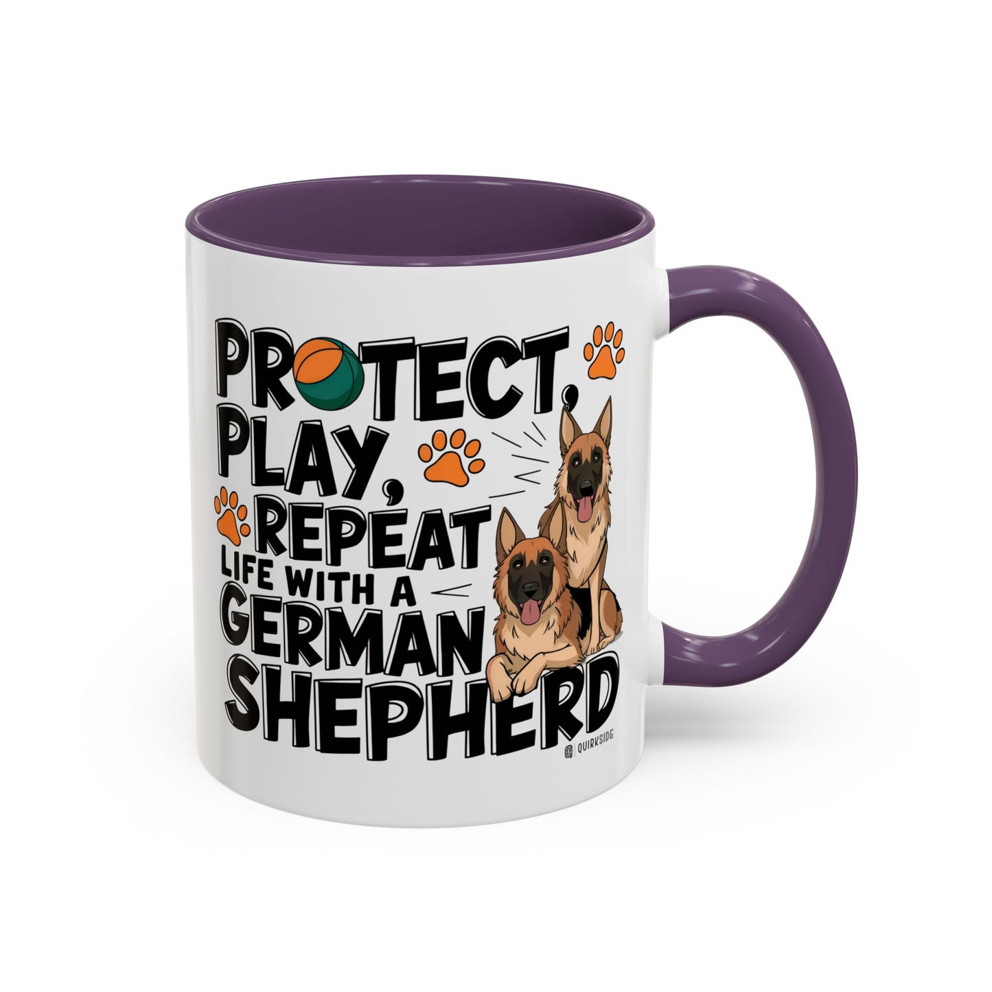 German Shepherd Lover's Accent Coffee Mug - Perfect Gift for Dog Owners, Pet Lovers, Birthdays, Holidays, Home Decor