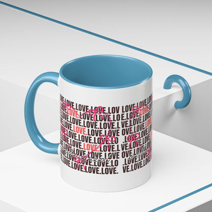 Romantic Love Coffee Mug - Perfect Gift for Anniversary, Valentine's Day, Wedding, Love-Themed Decor, Ceramic Drinkware