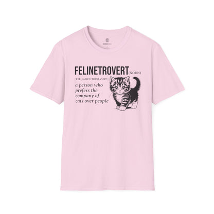 Cat Lover's Softstyle T-Shirt - Comfortable Tee for Feline Enthusiasts, Kitty Print Shirt, Animal Graphic Top, Cute Kitten T-Shirt, Pet - Quirkside Creations