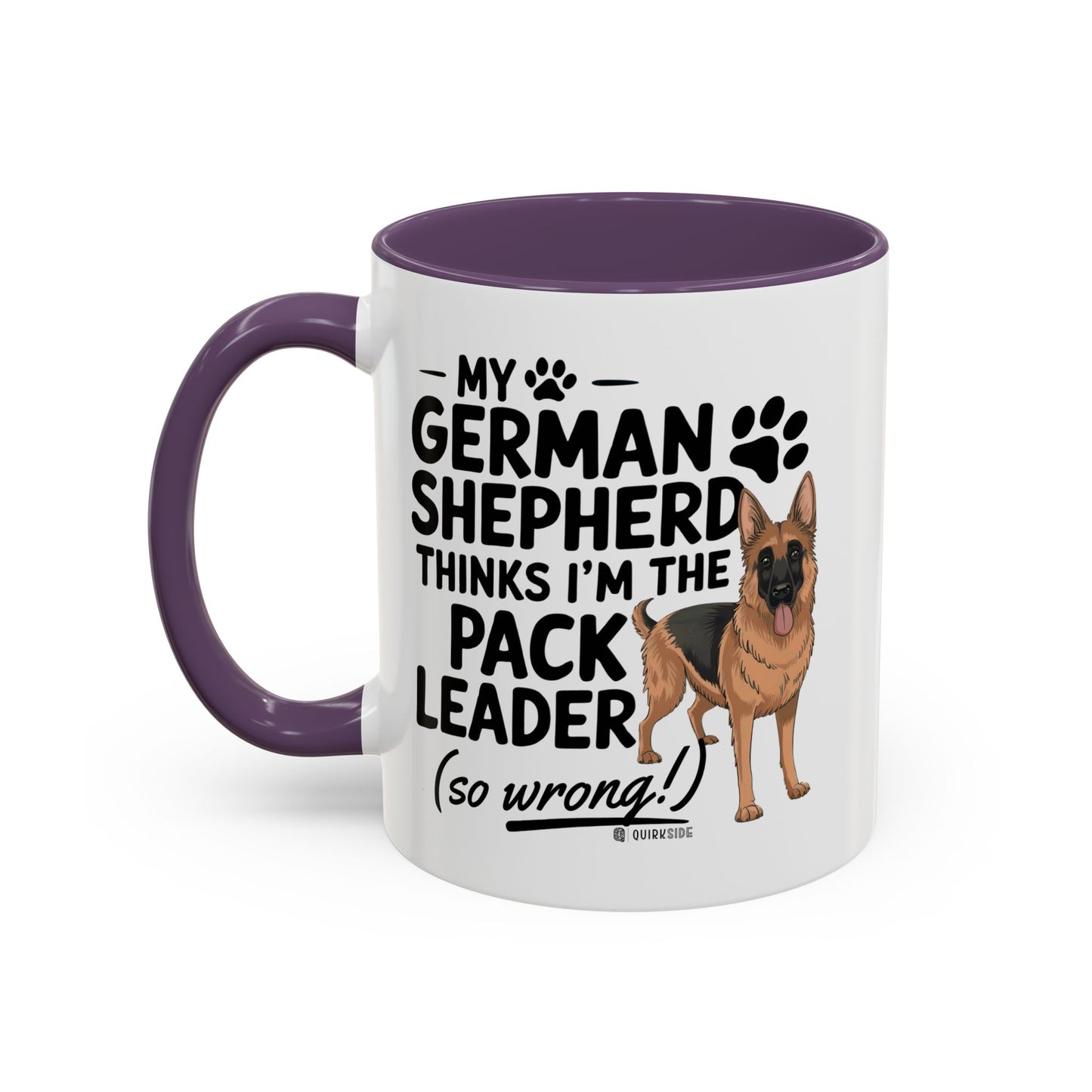 Funny German Shepherd Coffee Mug, Dog Lover Gift, Pet Owner Mug, Pack Leader Humor, 11oz, 15oz