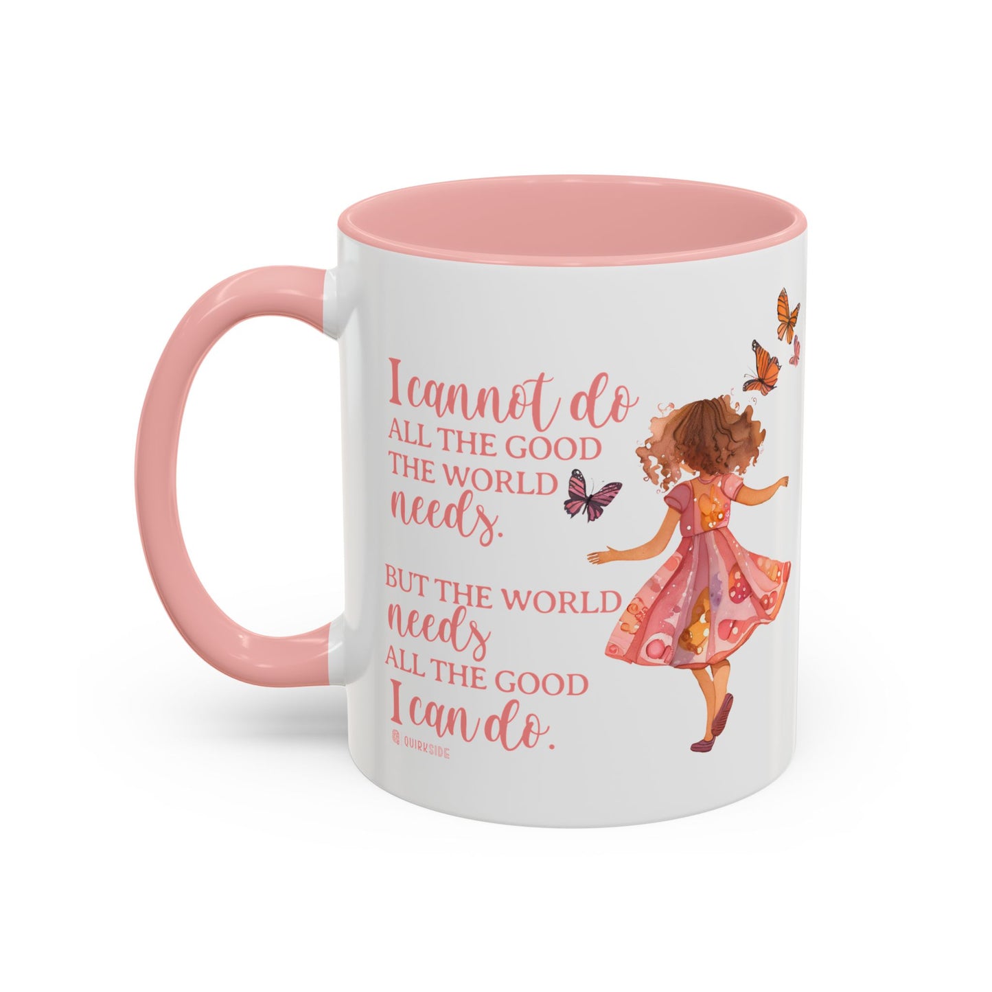 Whimsical Butterfly Accent Coffee Mug, Floral Mug, Gift for Her, Boho Decor, Butterfly Lovers, Inspirational Coffee Cup