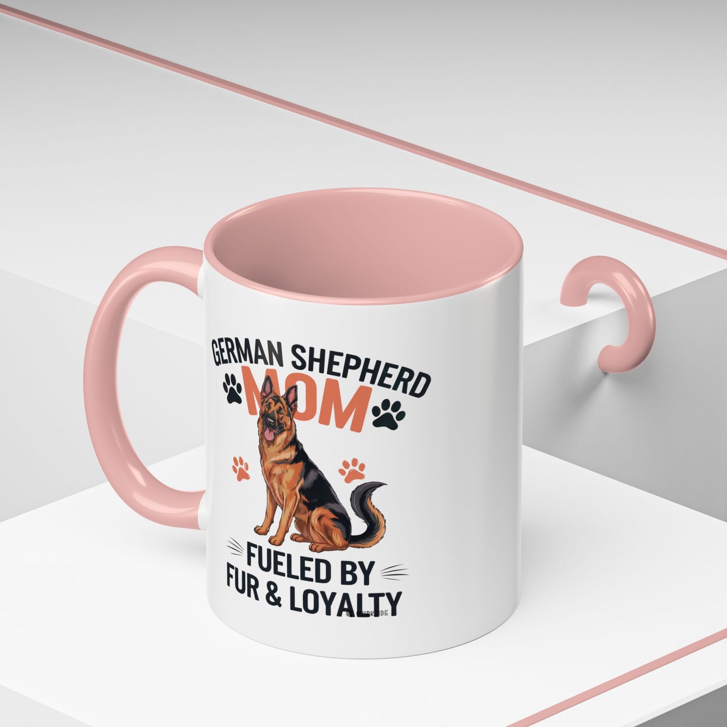 German Shepherd Mom Accent Coffee Mug: Perfect Gift for Dog Lovers, Pet Owners, Dog Enthusiasts, Animal Lovers