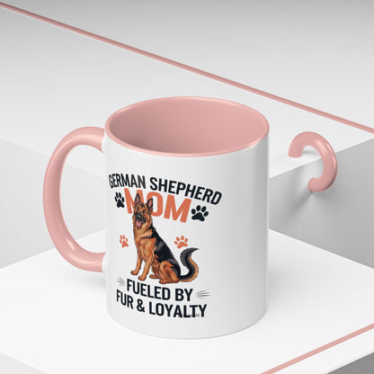 German Shepherd Mom Accent Coffee Mug: Perfect Gift for Dog Lovers, Pet Owners, Dog Enthusiasts, Animal Lovers