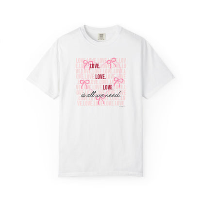 Peaceful Vibes Unisex T-shirt, Kindness Love Tee, Inspirational Shirt, Positivity Apparel, Comfortable Garment-Dyed Top