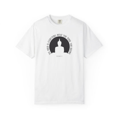 Buddha Quote Mind Power T-shirt, Inspirational Tee, Positive Thinking Shirt, Meditation Top, Unisex Graphic Apparel