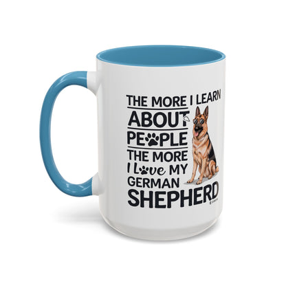 German Shepherd Love Coffee Mug, Dog Lover Gift, Pet Owner Mug, Birthday Gift, Animal Lover, Personalized Mug