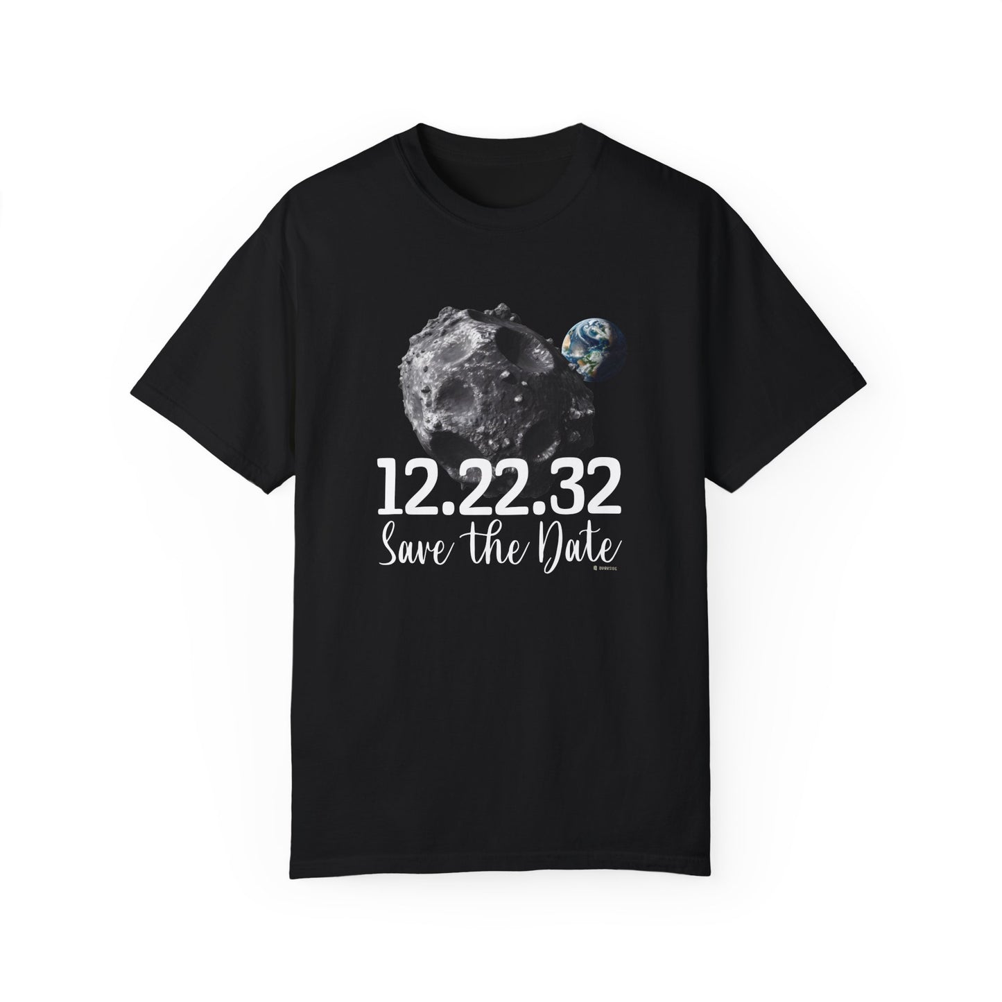 Asteroid Apocalypse Unisex T-shirt, Funny Space Shirt, Quirky Astronomical Tee, Armageddon Top, Unique Astronomy Clothing