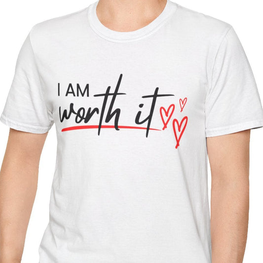 Self Worth Inspirational Unisex T-Shirt, Confidence Boosting Tee, Motivational Quote Shirt, Positive Affirmation Top, Self Love Graphic Tee