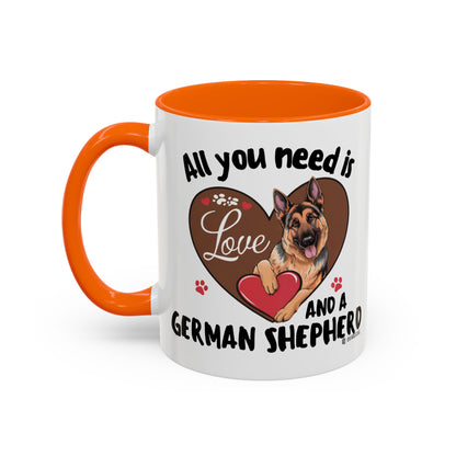 German Shepherd Love Mug | Dog Owner Gift | Coffee Cup | Animal Lover Gift | Pet Lover's Mug | Cute Pet Coffee Mug