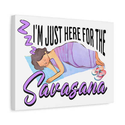 Savasana Wall Art, Yoga Decor, Relaxation Canvas, Mindfulness Gift, Bedroom Art, Unique Yoga Print, Meditation Decor