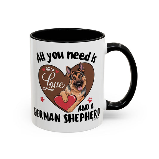 German Shepherd Love Mug | Dog Owner Gift | Coffee Cup | Animal Lover Gift | Pet Lover's Mug | Cute Pet Coffee Mug