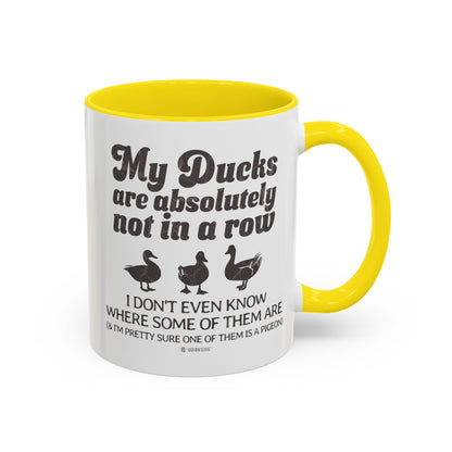Humorous Accent Coffee Mug, Gift for Duck Lovers, Quirky Coffee Cup for Home or Office, Fun Mug for Birthdays, Funny Office Gift