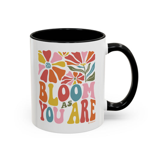 Colorful Floral Accent Coffee Mug - Perfect Gift for Flower Lovers - Vibrant Kitchen Decor, Tea & Coffee Lover's Mug, Mother's Day, Birthday