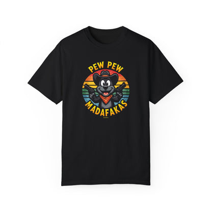 Cowboy Dog Funny T-Shirt, Western Style Tee, Unisex Garment-Dyed Shirt, Dog Lover Gift, Rodeo Apparel