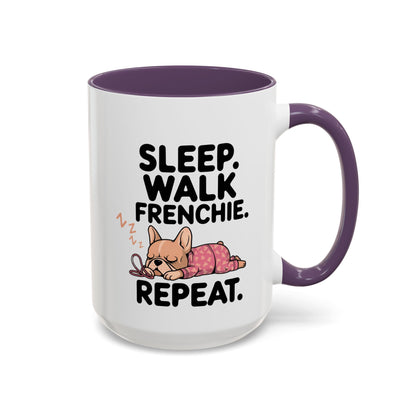 French Bulldog Coffee Mug with Cute Sleepy Design, Dog Lover Gift, Humorous Mug, Pet Owner Essentials, Frenchie Appreciation
