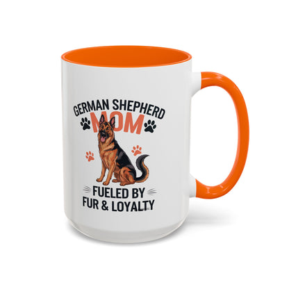 German Shepherd Mom Accent Coffee Mug: Perfect Gift for Dog Lovers, Pet Owners, Dog Enthusiasts, Animal Lovers