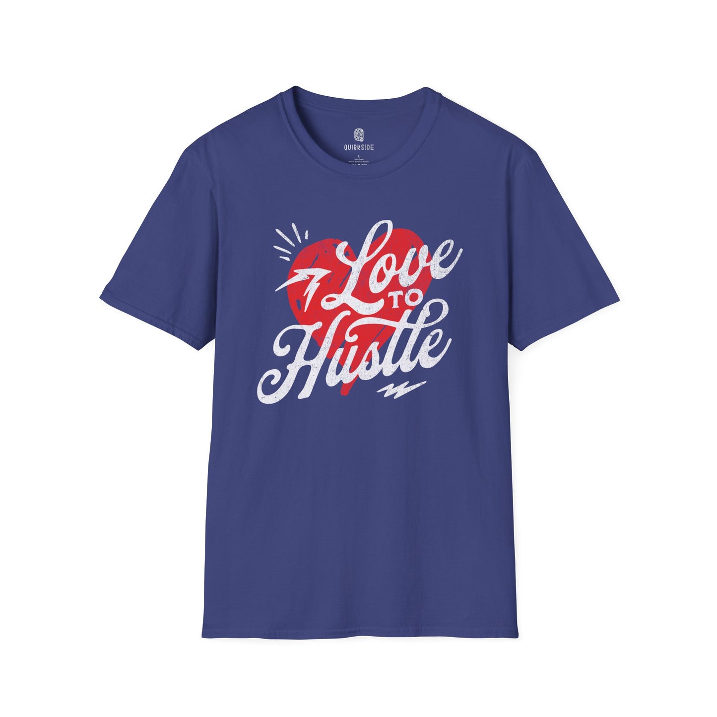 Hustle Graphic Tee, Motivational Shirt, Workout Top, Fitness T-Shirt, Inspirational Apparel - Quirkside Creations